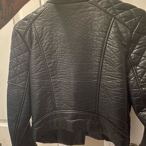 h&m leather jacket size 6 womens